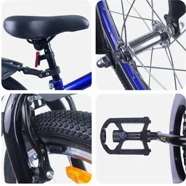 vidaXL Kinderfahrrad 18 Zoll blau/schwarz