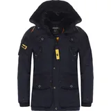 Geographical Norway warme Herren Winterjacke Anorak G-Acore, Navy, Größe S - Schwarz - S