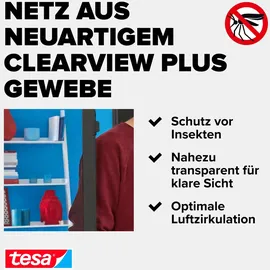 Tesa Insektenschutz-Tür Insect Stop ALU Comfort 120 x 240 cm Weiß