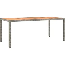 vidaXL Garten-Essgruppe 7-tlg. Grau