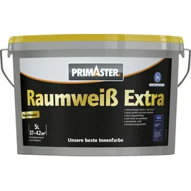 Primaster Raumweiß Extra Wandfarbe matt weiß 5 l