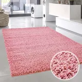Carpet City Shaggy Hochflor Teppich, Uni Farben, Weich, grün