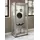 VCM Standvitrine Kavisa 50 x 38 x 115 cm Silber