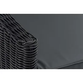CLP Sierra Gartengarnitur Polyrattan grau/schwarz