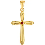 FIRETTI Kreuzanhänger Gelbgold 375