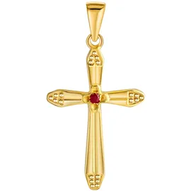 FIRETTI Kreuzanhänger Gelbgold 375