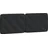 vidaXL Kopfteil-Kissen Schwarz 120 cm Samt