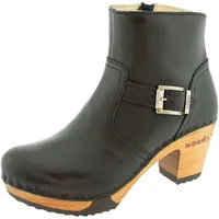 Woody Damen Tina Clog Stiefelette, Nero, 36 EU