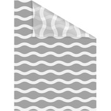 Lichtblick Fensterfolie Welle - grau Weiß B/L: ca. 50x100 cm (B x L)