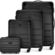 WITTCHEN Globe Line Koffer-Set 4-tlg. schwarz