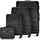 WITTCHEN Globe Line Koffer-Set 4-tlg. schwarz