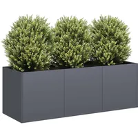 VidaXL Pflanzkübel 120 x 40 x 40 cm Anthrazit