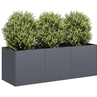 vidaXL Pflanzkübel 120 x 40 x 40 cm Anthrazit