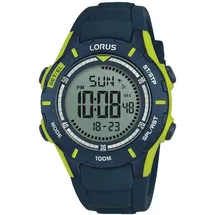 Lorus R2365MX9 40 mm Edelstahlgehäuse Blau Silikonarmband Blau