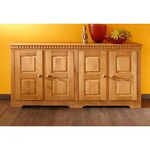 Home Affaire Sideboard HOME AFFAIRE "Lisa", beige (natur gebeizt, gewachst), B:158,5cm H:80cm T:35cm, Massivholz, Sideboards, Sideboard, Kommode aus massivem Kiefernholz, in 2 Breiten lieferbar