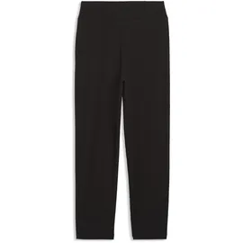 Puma ESS Elevated High Waist Straight Leg Rib Pants G Jogginghose Schwarz 164