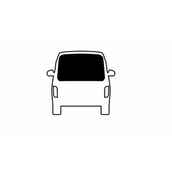 Carbest starres Heckfenster für VW Caddy Maxi, BJ. 2004-2016