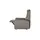Hukla Sessel Dean Leder 70 x 107 x 88 cm Grau elektrisch