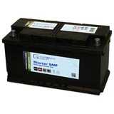 Q-Batteries Starterbatterie 600 83 Q100 12V 100Ah 830A, wartungsfrei