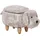 Beliani Hocker mit Stauraum 36 x 38 x 62 cm Beige