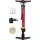 Dunlop Fahrradpumpe mit Manometer - Rot