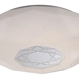 GLOBO Deckenleuchte 1x LED 21W verspiegelt weiß