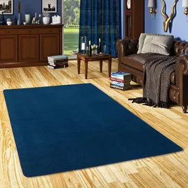 Snapstyle Trend Velours Teppich, Joy Dunkelblau, 100x200cm