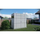 BERTILO Gartenhaus BERTILO "HPL Mini, in verschiedenen Farben", grau, ohne Fußboden, ohne Dacheindeckung, Holz, Gartenhäuser, Fassaden-HPL in Architekturqualität, witterungsbeständig, farbstabil