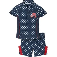 Playshoes UV-Schutz Bade-Set Herzchen in Marine | Gr.: 98/104