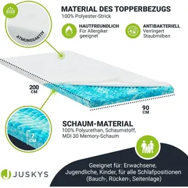 Juskys Topper 90x200cm H2/H3