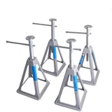 Baumarktplus 4x Wohnwagenstützen Aluminium höhenverstellbar 28-43 cm Tragkraft 3600 kg