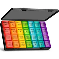 Tablettenbox 7 Tage Große Fächer Medikamentenbox Organizer