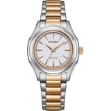 Citizen Damen Analog Japanisches Quarzwerk Uhr mit Edelstahl Armband FE2116-85A