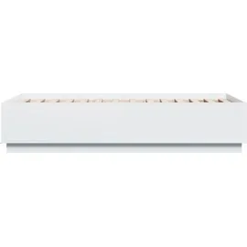 vidaXL Bettgestell 75 x 190 cm Weiß