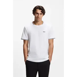 Boss Green Taul Stretch-Baumwoll-Pique T-Shirt Weiß XL