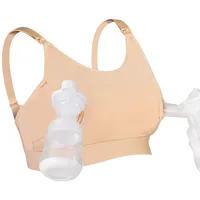 momcozy Schwangerschafts Still BH, Milchpumpen-BH mit Zusätzlichen BH-Verlängerungen, Umstandsmode Ohne Bügel für Damen, Verstellbarer Still-BH und Freihändiges Abpumpen - M