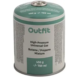 Outfit Gaskartusche 450 g Butan Propan Mix mit Gas Block System