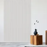 REESE Wandpaneele Weiß Matt | Endleiste 252 cm | Deckenpaneele | Wandverkleidung | kein Bohren | MDF