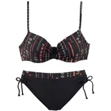 Buffalo Bügel-Bikini Damen Schwarz/Mehrfarbig 36 Cup G