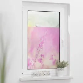 Lichtblick Fensterfolie Blumenwiese 1 St., blickdicht, strukturiertKlebepunkte, lila