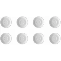 Kaffee-/Tee-Untertasse 14 cm - THOMAS TREND - Dekor Weiß - 8 Stück