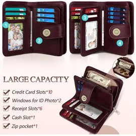 TEUEN Damen Geldbörse rot