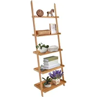 Costway Leiterregal Standregal, mit 5 Offenen Regalen,