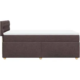 vidaXL Boxspringbett 90 x 200 cm Dunkelbraun
