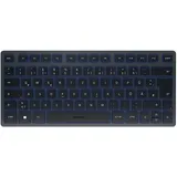 Cherry KW 7100 Mini BT, Slate Blue - Bluetooth-Multi-Device Tastatur