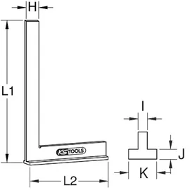 KS Tools Anschlagwinkel, 300mm