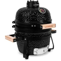 VONROC Kamado-Grill 13 Zoll - Ø27cm Zubereitungsfläche - Holzkohlegrill