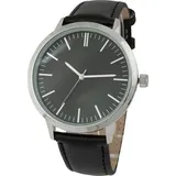 Miraval Elegante Armbanduhr mit Lederarmband - Schwarz