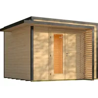 Weka Design Gartenhaus Pure Garden Amberley mit Design-Doppeltür -