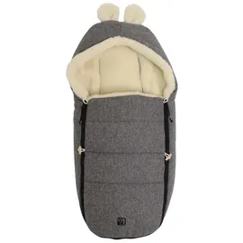 Kaiser Fußsack Hoody Maus Wool, Babyschalenfußsack grau